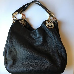 NWT Michael Kors Black Leather Tote